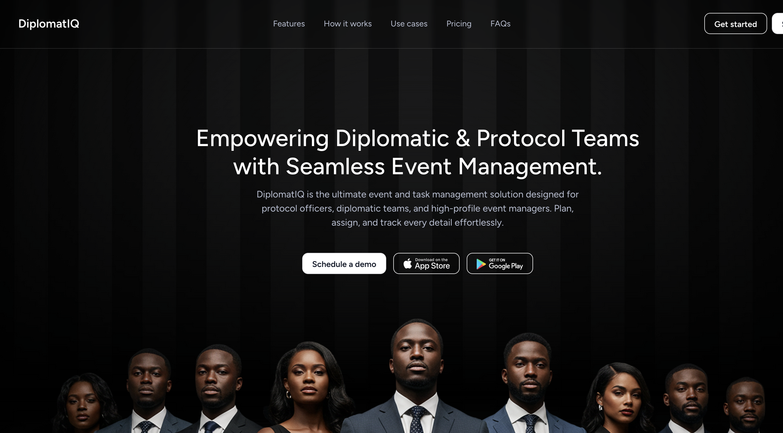 DiplomatIQ Website Preview